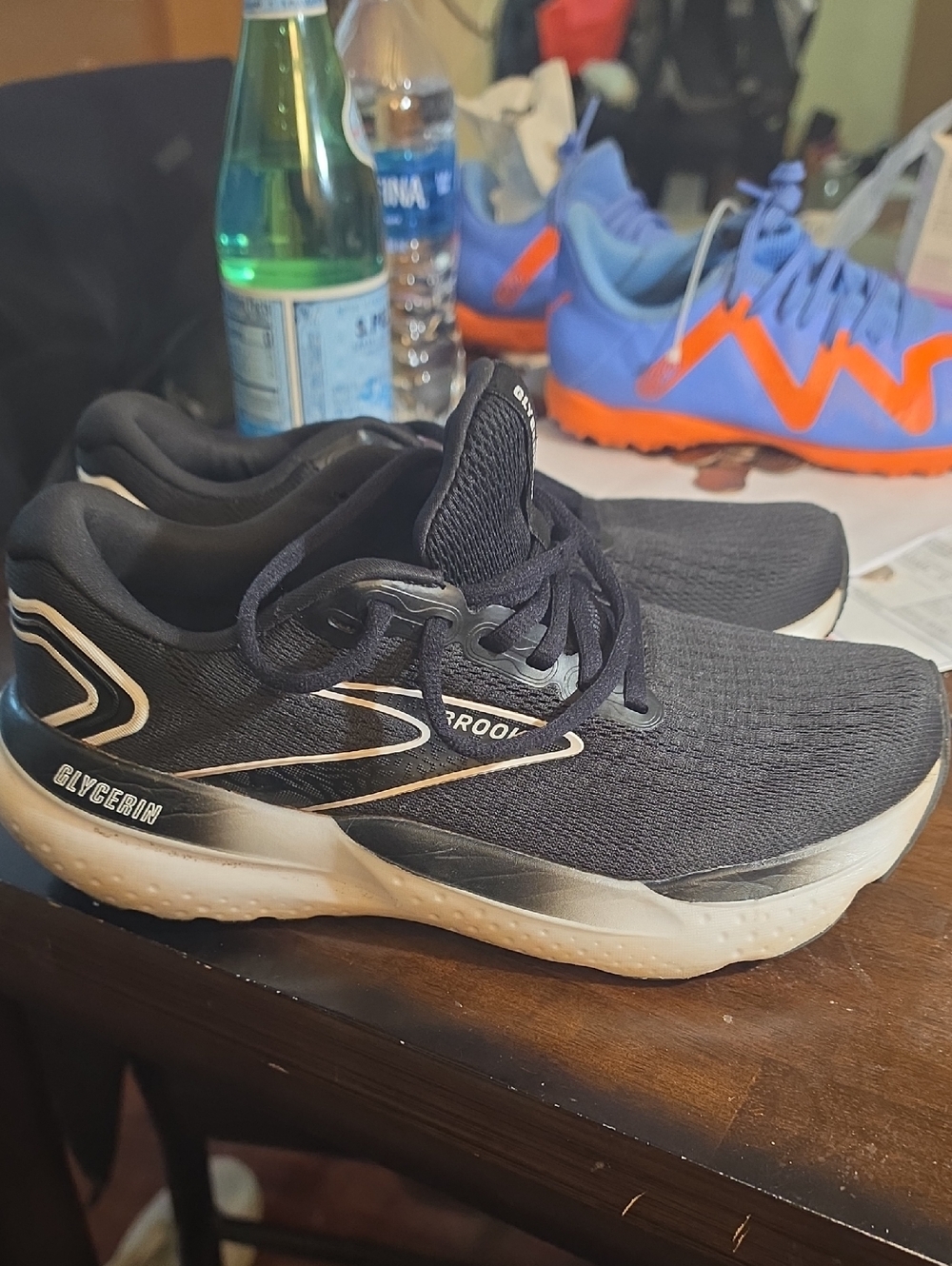 Brooks Black & White Glycerin Running Shoes